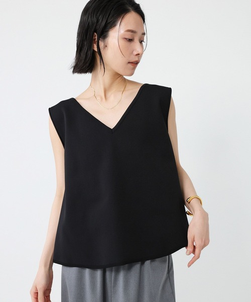 BABYLONE（バビロン）の「ノースリ2WAYネックプルオーバー（Tシャツ/カットソー・レディース・ブラック/ホワイト・フリー）」の17枚目の写真