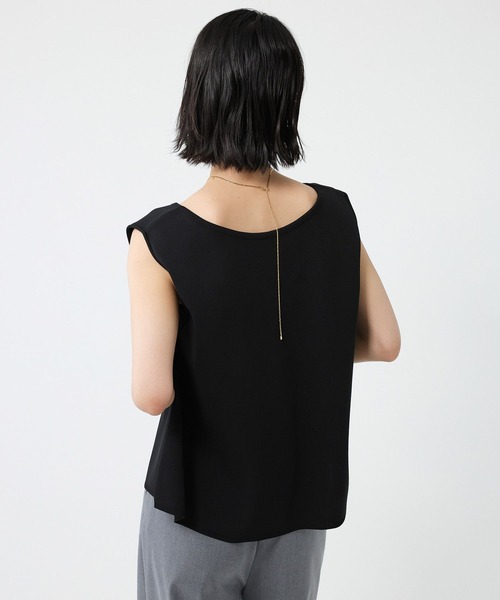 BABYLONE（バビロン）の「ノースリ2WAYネックプルオーバー（Tシャツ/カットソー・レディース・ブラック/ホワイト・フリー）」の20枚目の写真