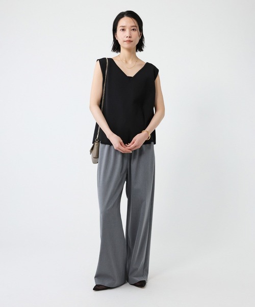 BABYLONE（バビロン）の「ノースリ2WAYネックプルオーバー（Tシャツ/カットソー・レディース・ブラック/ホワイト・フリー）」の10枚目の写真