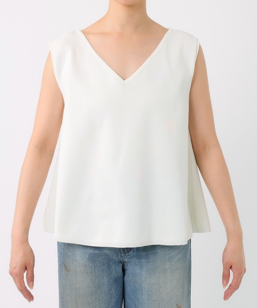 BABYLONE（バビロン）の「ノースリ2WAYネックプルオーバー（Tシャツ/カットソー・レディース・ブラック/ホワイト・フリー）」の13枚目の写真