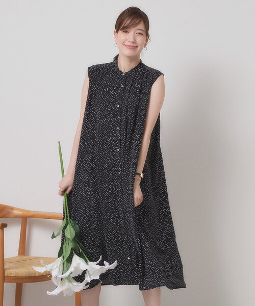 セール】【接触冷感／手洗い可】前開きワンピース（ワンピース
