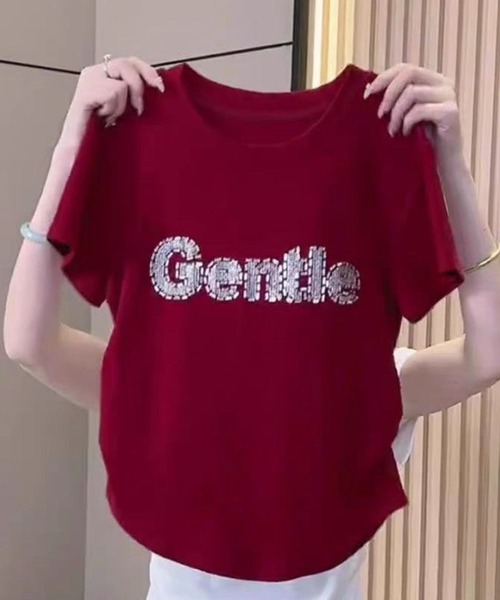 SPIGA（スピーガ）の「ﾛｺﾞ入りｻｲﾄﾞｷﾞｬｻﾞｰTｼｬﾂ（Tシャツ/カットソー・レディース・ホワイト/ブラック/レッド/グレー/ライトグレー・SMALL/X-LARGE/LARGE/MEDIUM）」の5枚目の写真