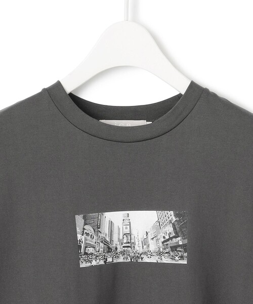 ICB（アイシービー）の「クロップド ロゴTEE（Tシャツ/カットソー・レディース・グレー系/アイボリー系・X-LARGE/LARGE）」の7枚目の写真