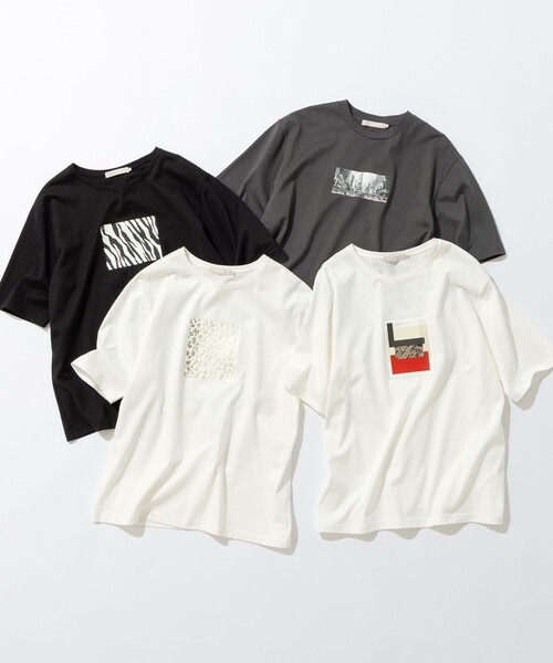 ICB（アイシービー）の「クロップド ロゴTEE（Tシャツ/カットソー・レディース・グレー系/アイボリー系・X-LARGE/LARGE）」の13枚目の写真