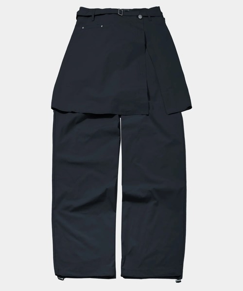 PLACE STUDIO（プレイススタジオ）の「PLACE STUDIO／ボタンベルトスカートパンツ（その他パンツ・レディース・ブラック/ベージュ/ネイビー・FREE）」の10枚目の写真