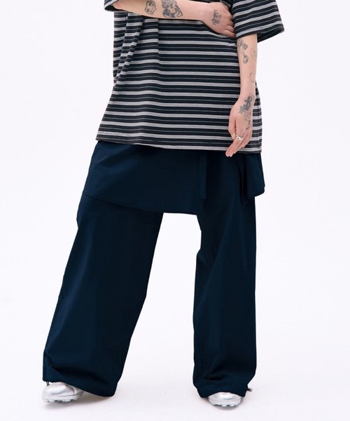 PLACE STUDIO（プレイススタジオ）の「PLACE STUDIO／ボタンベルトスカートパンツ（その他パンツ・レディース・ブラック/ベージュ/ネイビー・FREE）」の16枚目の写真