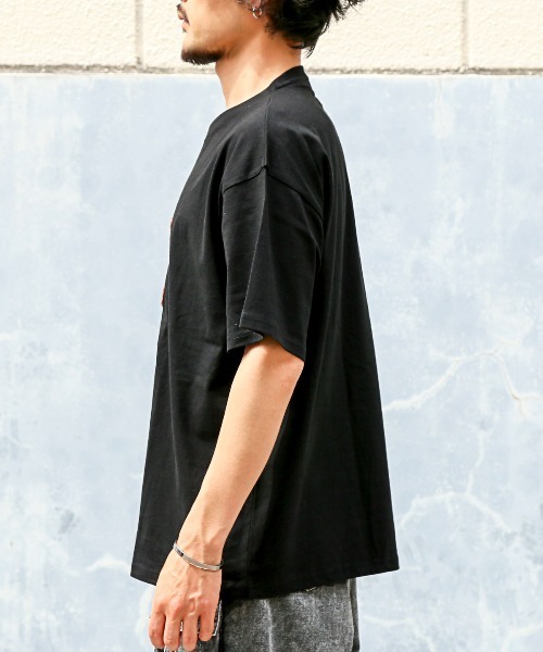 LUXSTYLE(ラグスタイル)の「くまサガラ刺繍半袖Tシャツ(Tシャツ/カットソー・メンズ・ホワイト/パープル/ブラック・L/M)」の11枚目の写真