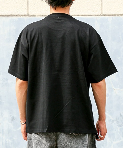 LUXSTYLE(ラグスタイル)の「くまサガラ刺繍半袖Tシャツ(Tシャツ/カットソー・メンズ・ホワイト/パープル/ブラック・L/M)」の12枚目の写真
