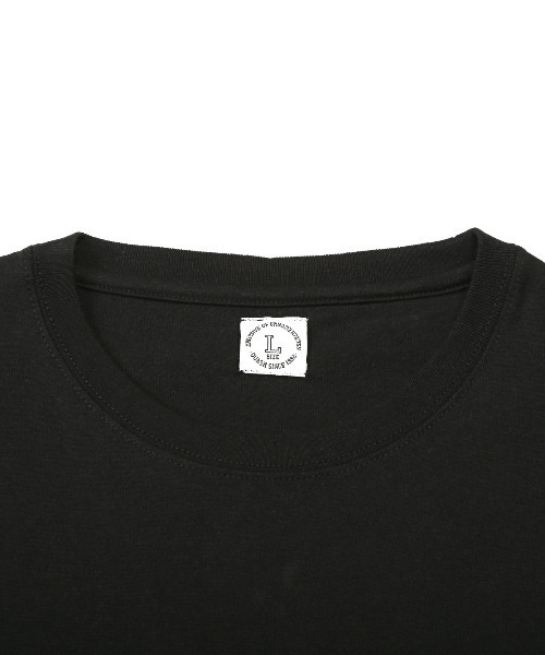 LUXSTYLE(ラグスタイル)の「くまサガラ刺繍半袖Tシャツ(Tシャツ/カットソー・メンズ・ホワイト/パープル/ブラック・L/M)」の4枚目の写真