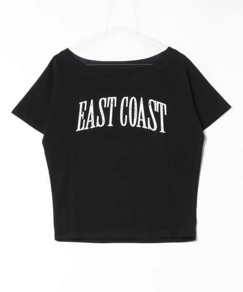 Songe(ソンジュ)の「ロゴプリントワンショルダー半袖Tシャツ(Tシャツ/カットソー・レディース・ネイビー/ブラック・M/L)」の15枚目の写真
