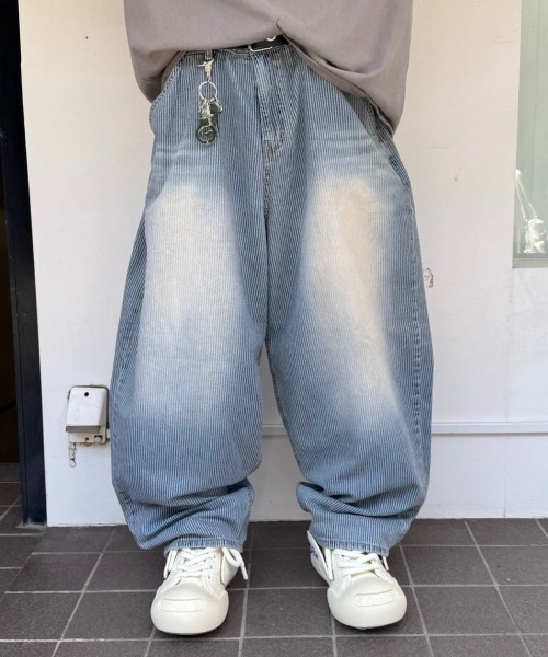 [WV PROJECT]★25SS★韓国人気★NINE STRIPE WIDE DENIM PANTS ワイド WIDE WV PROJECT(ダブリューブイプロジェクト) デニム
