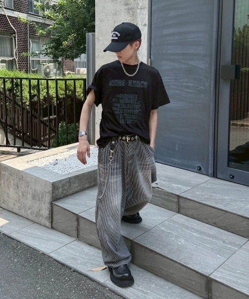 nmtc+】stripe wash wide denim pants（デニムパンツ）｜Never