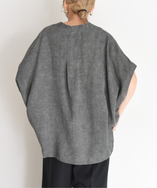 Eimee Law バイオ加工 フレンチスリーブシャツ バイオ加工 フレンチスリーブシャツ Eimee Law│Eimee Law
