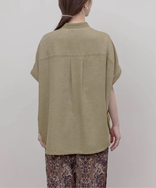 Eimee Law バイオ加工 フレンチスリーブシャツ バイオ加工 フレンチスリーブシャツ（シャツ/ブラウス）｜Eimee
