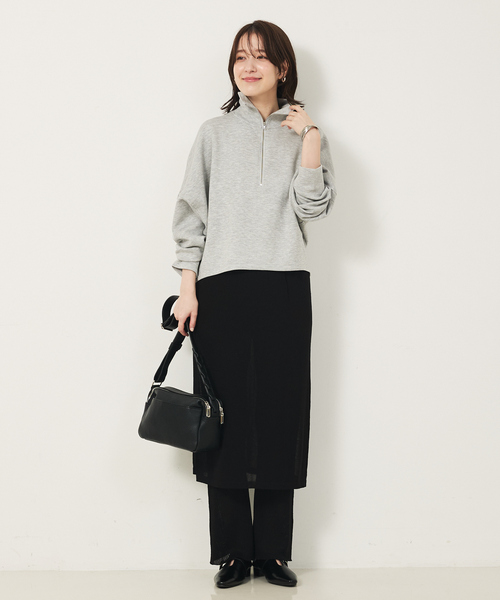 abahouse mavie(アバハウスマヴィ)の「【セットアップ対応】ニットスカートレイヤードパンツ(その他パンツ・レディース・ブラック/ブラウン・フリー)」の11枚目の写真