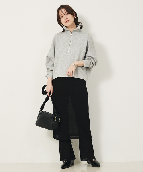 abahouse mavie(アバハウスマヴィ)の「【セットアップ対応】ニットスカートレイヤードパンツ(その他パンツ・レディース・ブラック/ブラウン・フリー)」の12枚目の写真