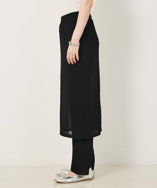 abahouse mavie(アバハウスマヴィ)の「【セットアップ対応】ニットスカートレイヤードパンツ(その他パンツ・レディース・ブラック/ブラウン・フリー)」の19枚目の写真