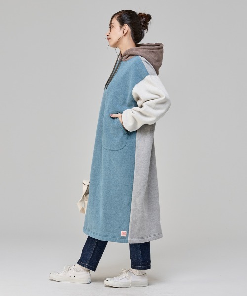 KRIFF MAYER Lady's Collection（クリフメイヤーレディースコレクション）の「裏起毛杢スウェットワンピース（スウェット・レディース・チャコール/オートミール/グリーン/カラフル/グレー/ブルー・MEDIUM/LARGE）」の13枚目の写真