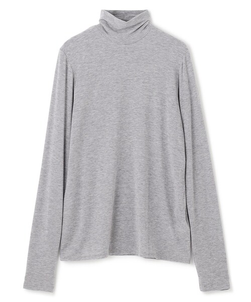 uncrave(アンクレイヴ)の「リヨセルカシミヤベア タートルトップス(Tシャツ/カットソー・レディース・ブラック系/ホワイト系/グレー系/ライトグレー系/ベージュ系・2/1)」の3枚目の写真