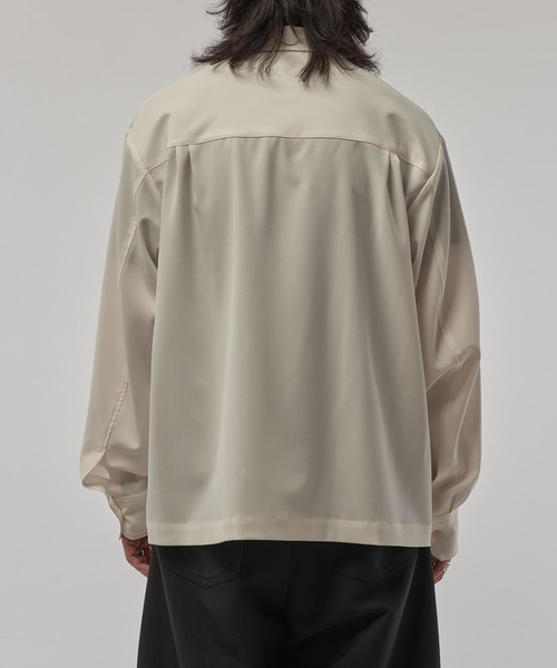 CULLNI（クルニ）の「【CULLNI/クルニ】ポケ付き比翼シャツ（シャツ/ブラウス・メンズ・アイボリー/ブラック/ブラウン・1/2）」の7枚目の写真