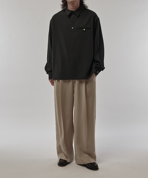 CULLNI/クルニ】ポケ付き比翼シャツ（シャツ/ブラウス）｜CULLNI
