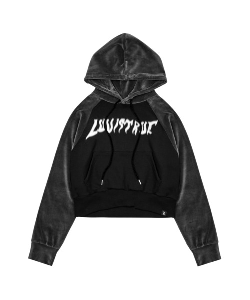 LUVISTRUE(ラヴイズトゥルー)の「VL HOLY MOLY HOODIE(パーカー・レディース・ブラック/パープル・FREE)」の3枚目の写真