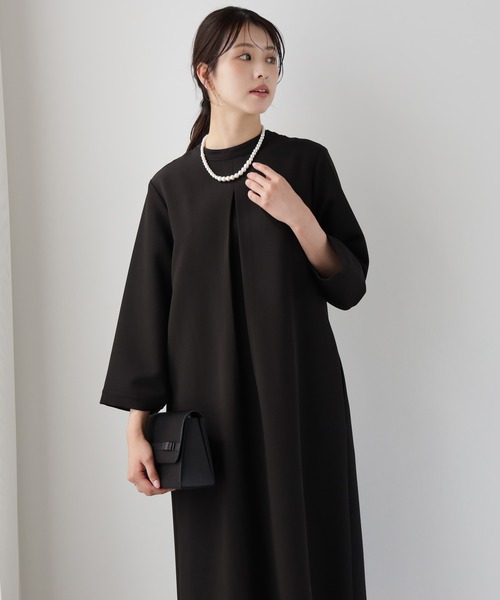 DRESS PLUS（ドレスプラス）の「品さ際立つ前後2wayフォーマルワンピース（ドレス・レディース・ブラック/ネイビー・XL/L/M）」の10枚目の写真