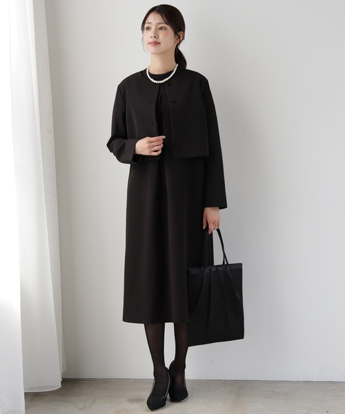 DRESS PLUS（ドレスプラス）の「品さ際立つ前後2wayフォーマルワンピース（ドレス・レディース・ブラック/ネイビー・XL/L/M）」の13枚目の写真