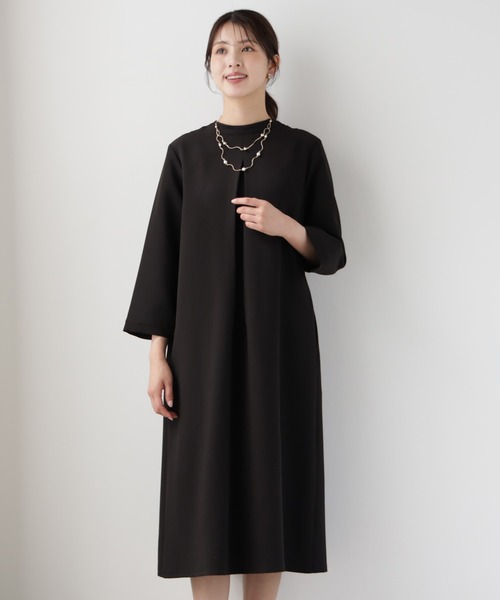 DRESS PLUS（ドレスプラス）の「品さ際立つ前後2wayフォーマルワンピース（ドレス・レディース・ブラック/ネイビー・XL/L/M）」の14枚目の写真