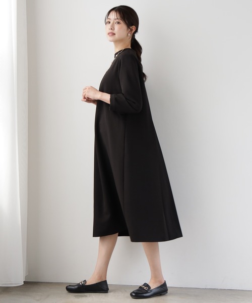 DRESS PLUS（ドレスプラス）の「品さ際立つ前後2wayフォーマルワンピース（ドレス・レディース・ブラック/ネイビー・XL/L/M）」の16枚目の写真