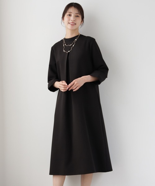 DRESS PLUS（ドレスプラス）の「品さ際立つ前後2wayフォーマルワンピース（ドレス・レディース・ブラック/ネイビー・XL/L/M）」の17枚目の写真