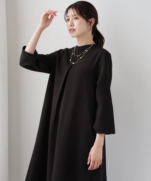 DRESS PLUS（ドレスプラス）の「品さ際立つ前後2wayフォーマルワンピース（ドレス・レディース・ブラック/ネイビー・XL/L/M）」の19枚目の写真