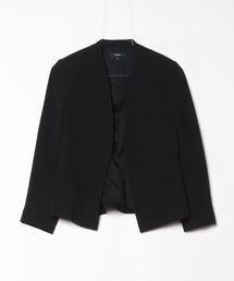 青空 Theory ノーカラージャケット マルチカラー Oggiコラボ 2Wayストレッチツイル ノーカラージャケット 紺