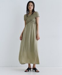 GALLEST | 【一部店舗限定】シャーリングクロスワンピース(ワンピース)