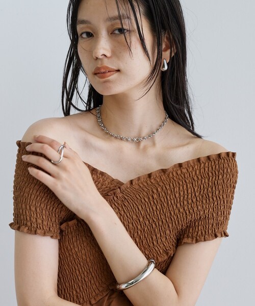GALLEST(ギャレスト)の「◆【一部店舗限定】シャーリングクロスワンピース(ワンピース・レディース・ブラック/ベージュ/ブラウン系その他・38)」の19枚目の写真