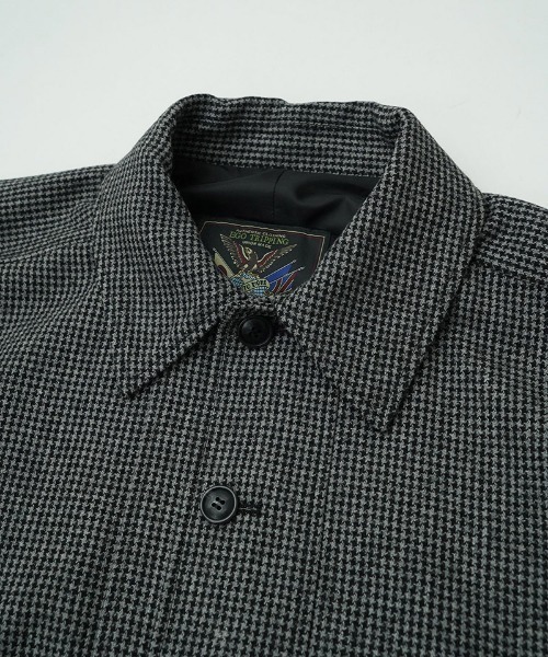 EGO TRIPPING（エゴトリッピング）の「mj10949-OVALB BLOUSON ブルゾン（ブルゾン・メンズ・アイボリー/グレー系その他/チャコールグレー×ブラック・46/48）」の18枚目の写真