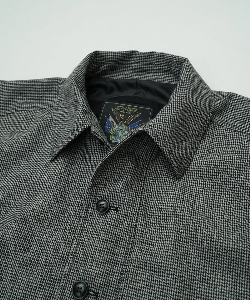 EGO TRIPPING（エゴトリッピング）の「mj10949-OVALB BLOUSON ブルゾン（ブルゾン・メンズ・アイボリー/グレー系その他/チャコールグレー×ブラック・46/48）」の13枚目の写真