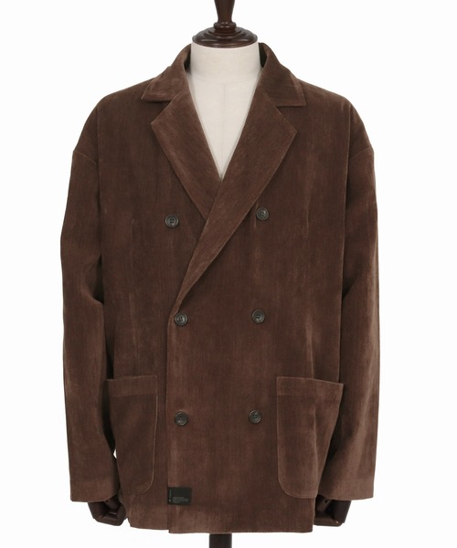 CAMBIO(カンビオ)の「mj10920-chenille Fabric Double Breast Jacket ダブルブレストジャケット(テーラードジャケット・メンズ・ブラック/グレー/ブラウン・M/L)」の20枚目の写真