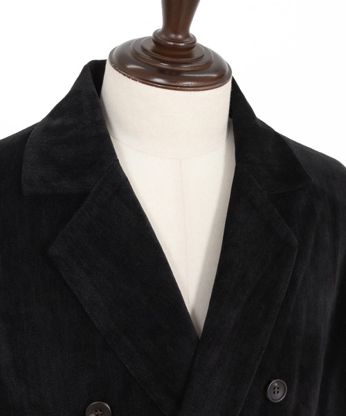 CAMBIO(カンビオ)の「mj10920-chenille Fabric Double Breast Jacket ダブルブレストジャケット(テーラードジャケット・メンズ・ブラック/グレー/ブラウン・M/L)」の17枚目の写真