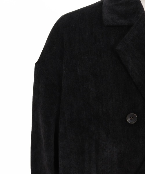 CAMBIO(カンビオ)の「mj10920-chenille Fabric Double Breast Jacket ダブルブレストジャケット(テーラードジャケット・メンズ・ブラック/グレー/ブラウン・M/L)」の16枚目の写真