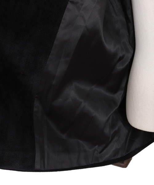 CAMBIO(カンビオ)の「mj10920-chenille Fabric Double Breast Jacket ダブルブレストジャケット(テーラードジャケット・メンズ・ブラック/グレー/ブラウン・M/L)」の12枚目の写真