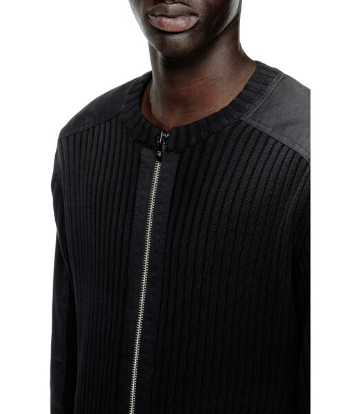 DIESEL（ディーゼル）の「メンズ ジップコットンカーディガン K-MATTY（カーディガン/ボレロ・メンズ・ブラック・MEDIUM/LARGE/X-LARGE/SMALL/XX-LARGE/X-SMALL）」の2枚目の写真