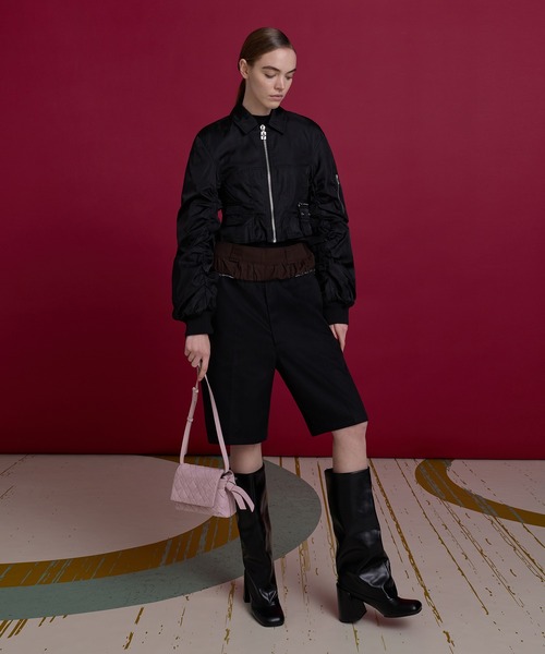 CHARLES & KEITH(チャールズ & キース)の「Robbie ロビー スラウチーブロックヒールロングブーツ(ブーツ・レディース・ブラウン/ブラック・25.5cm/25cm/24.5cm/23.5cm/23cm/22.5cm)」の14枚目の写真