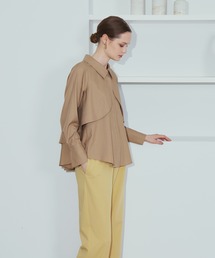 STRAWBERRY-FIELDS | ドライギャバ_イージーセミフレアパンツ(スラックス)