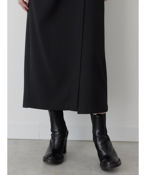 amel（エイメル）の「【RE ARRIVAL】ノットデザインラップスカート / ブラック（スカート・レディース・ブラック・FREE）」の6枚目の写真