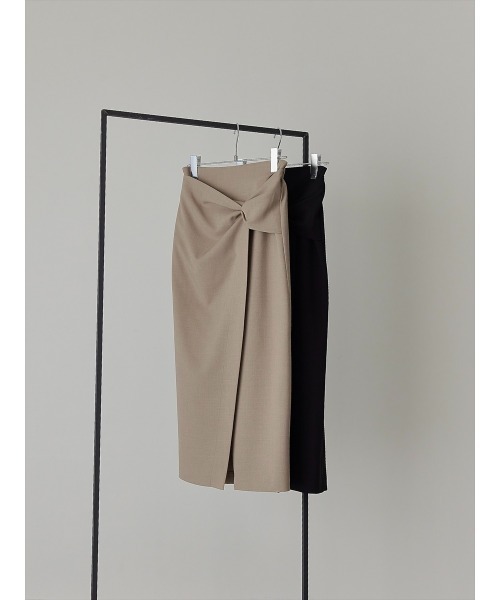 amel（エイメル）の「【RE ARRIVAL】ノットデザインラップスカート / ブラック（スカート・レディース・ブラック・FREE）」の13枚目の写真