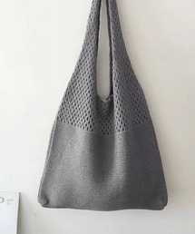 blackdia ocean 透かし編み ニットトートバッグ