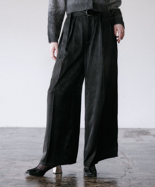 HARE（ハレ）の「【百田夏菜子着用/SET UP対応 】KIHINNベルトワイドパンツ(HARE)（その他パンツ・レディース・グレイッシュベージュ/ブラック・FREE）」の8枚目の写真