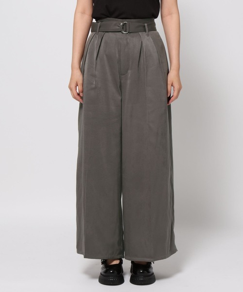 HARE（ハレ）の「【百田夏菜子着用/SET UP対応 】KIHINNベルトワイドパンツ(HARE)（その他パンツ・レディース・グレイッシュベージュ/ブラック・FREE）」の12枚目の写真