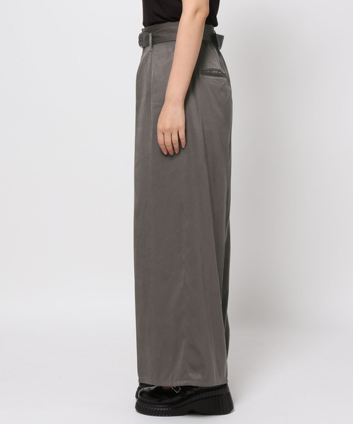 HARE（ハレ）の「【百田夏菜子着用/SET UP対応 】KIHINNベルトワイドパンツ(HARE)（その他パンツ・レディース・グレイッシュベージュ/ブラック・FREE）」の13枚目の写真
